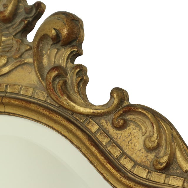 Faceted Gold Leaf Mirror from Deknudt, 1960s For Sale - Image 14 of 18