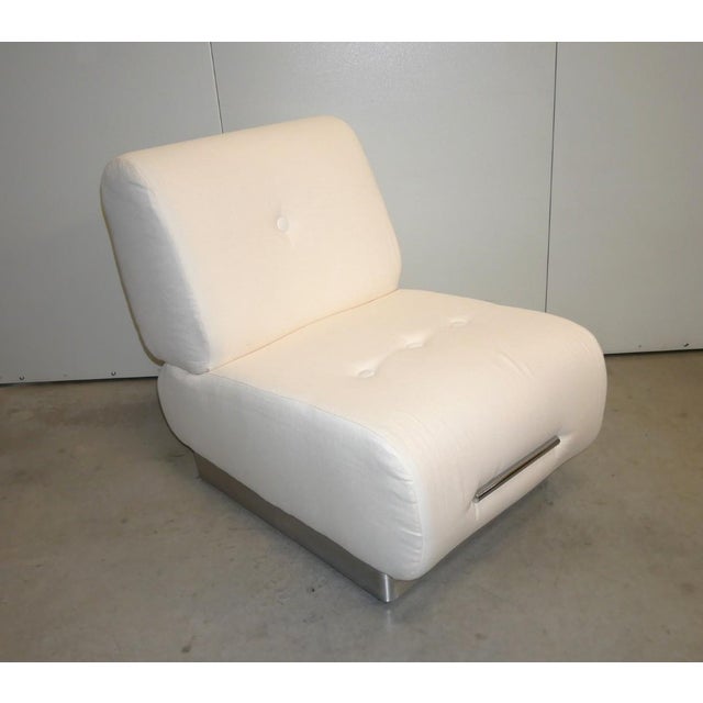 Vintage Lounge Chair in White, 1970s For Sale - Image 15 of 15
