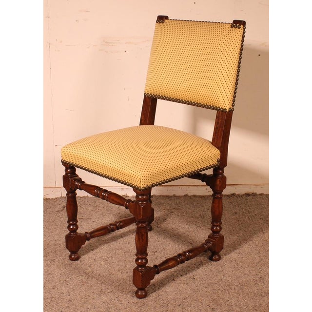 Set of Louis XIII Chairs in Walnut For Sale - Image 5 of 13