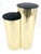 Milo Baughman Triptych Round Cylinder Brass Finish Multi Level Pedestal Stand Table For Sale - Image 4 of 15