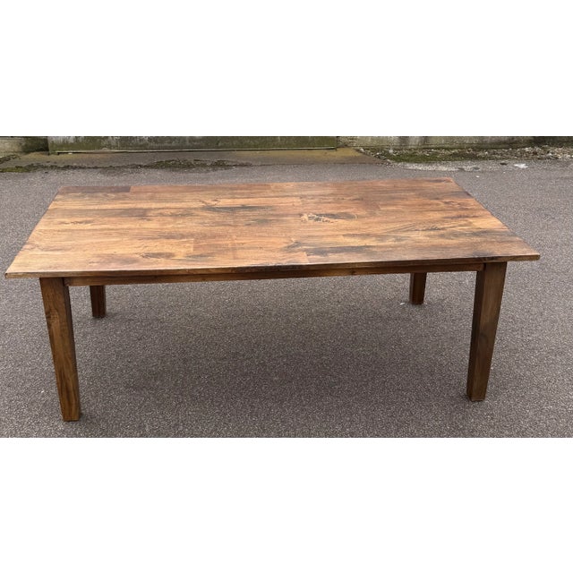 Vintage Oak Dining Table, 1970s For Sale - Image 14 of 14