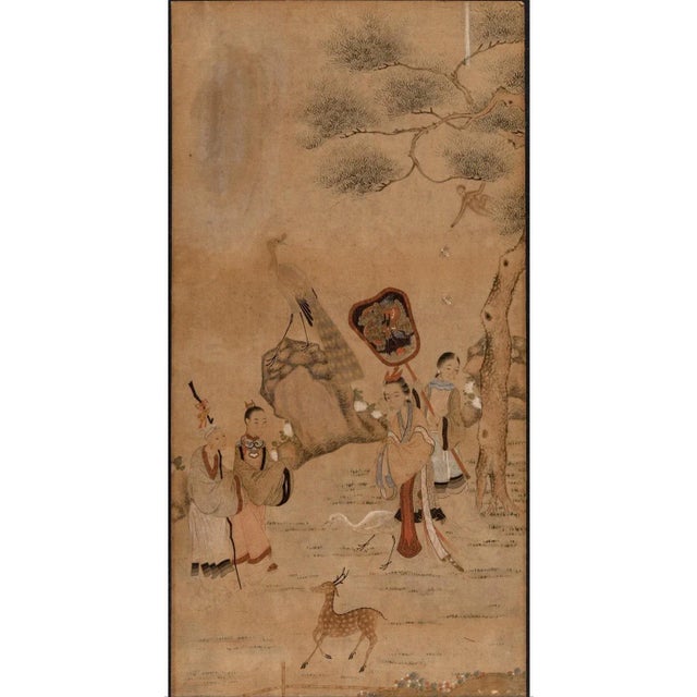 19th Century Chinese School Painting on Silk For Sale - Image 10 of 10