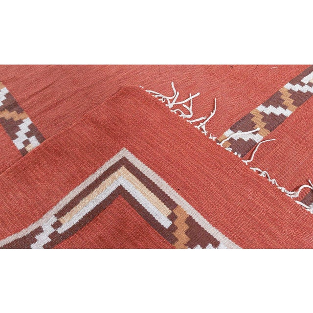 Textile Doris Leslie Blau Vintage Art Deco Swedish Flat Weave Rug For Sale - Image 7 of 8