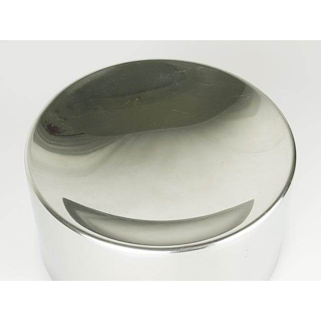 Steel and Black Plastic Table Ashtray by Emma Gismondi Schweinberger for Artemide, 1960s For Sale - Image 3 of 11