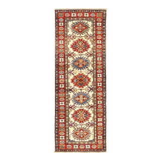 Pasargad DC Fine Hand Knotted Kazak Runner Rug For Sale