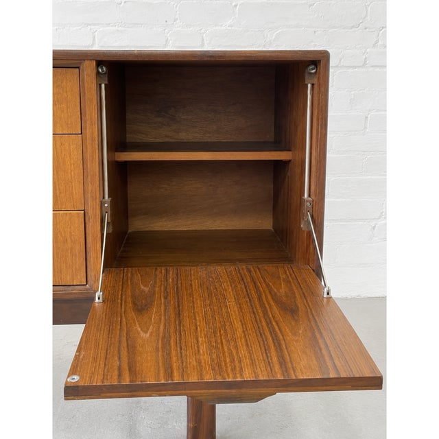 Brown Mid Century Modern Teak Credenza by G-Plan, Made in England, C. 1960’s | Long Sideboard Buffet For Sale - Image 8 of 17