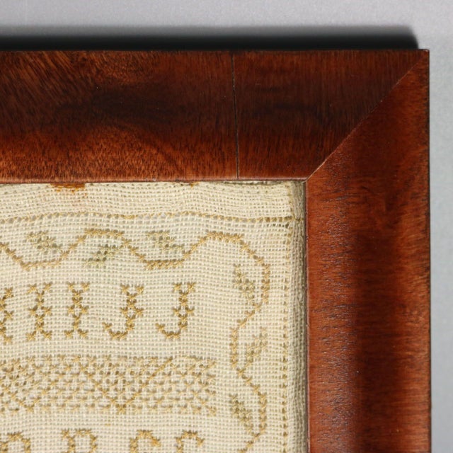 Textile Victorian Norfolk Sampler, 1845, by Ej White For Sale - Image 7 of 10