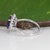 2.4Ct Tanzanite Ring With Lab Grown Diamond Halo: Solid 14k Gold, Size 6.75 For Sale - Image 9 of 9