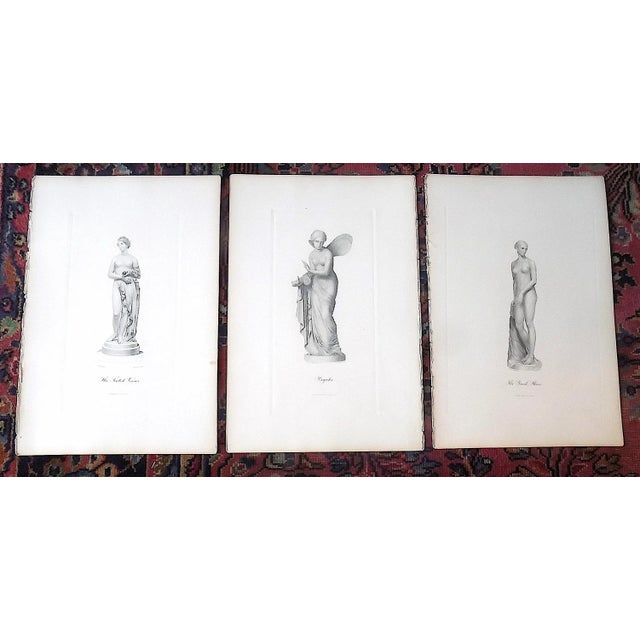 Antique 19th Century Female Nude Engravings - Set of 3 For Sale - Image 4 of 5