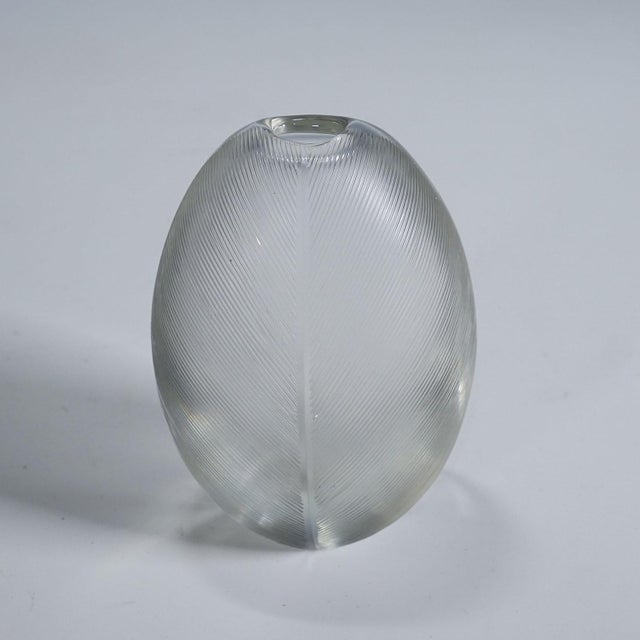 Mid-Century Modern Vintage Art Glass Vase by Tapio Wirkkala for Iittala 1950s For Sale - Image 3 of 6