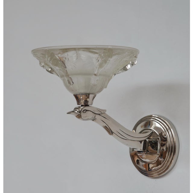 French Art Deco Wall Sconces by Boris Lacroix 1930s France - A Pair For Sale - Image 6 of 16