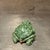 Metal Hand-Painted Enameled Pewter Frog Trinket Box Accented Green Austrian Crystals For Sale - Image 7 of 11