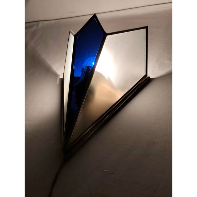 Vintage Spanish Glass Wall Sconce, 1950s For Sale - Image 11 of 13