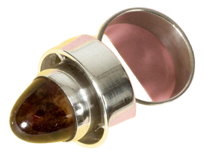 Silver and Amber Ring by Niels Erik From, 1960s