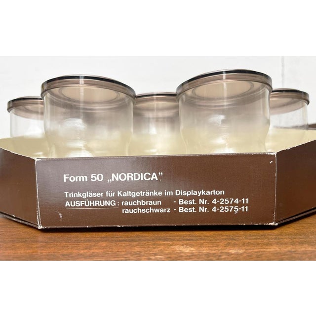 Vintage German Nordica Series Drinking Glasses with Cardboard Shop Display from Melitta, 1970s, Set of 12 For Sale - Image 18 of 18