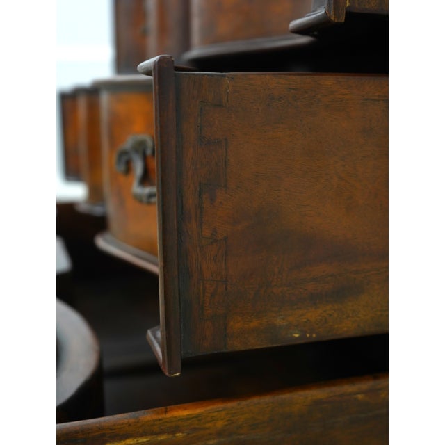1980s Theodore Alexander Burl Walnut French Commode For Sale - Image 5 of 17