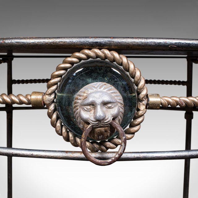 Pair of Vintage Garden Tables, French, Cast Iron, Oval, Veranda, Serving, c.1970 For Sale - Image 10 of 12