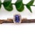 1ct Tanzanite Ring With Earth Mined Diamonds in Solid 14k Rose Gold | Em 7x5mm, Size 6.75 For Sale - Image 4 of 8