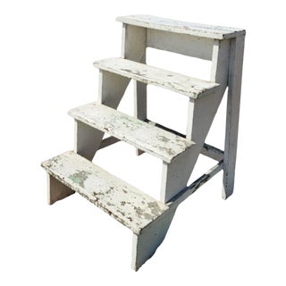 Vintage Ladder Style Planter Stand For Sale