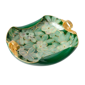 Vintage Italian Green Ceramic Bowl, 1950s