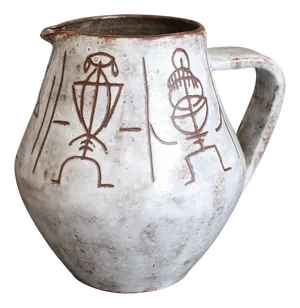 Mid-Century French Ceramic Pitcher by Alexandre Kostanda, 1960s
