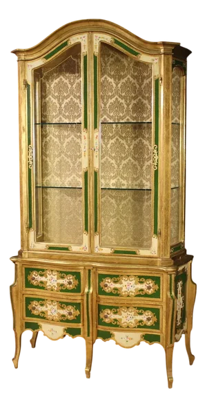Large Vintage Florentine Display Cabinet, 1960