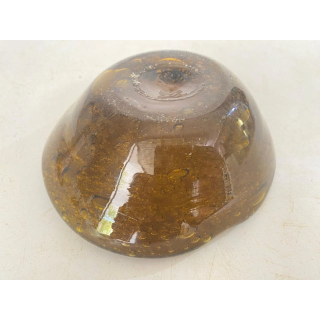 1970s Ashtray in Glass, Bubles Patterns from Biot, France, 1970s For Sale - Image 5 of 9