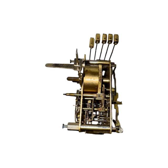 1970s Howard Miller Sandringham Key Wound Wall Clock Model 613-108 For Sale - Image 9 of 11