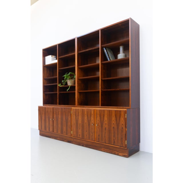 Large Danish Modern Rosewood Bookcase by Carlo Jensen for Hundevad, 1960s For Sale - Image 10 of 18