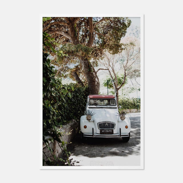 Natalie Obradovich Eyelashes by Natalie Obradovich in White Framed Paper, Medium Art Print For Sale - Image 4 of 4