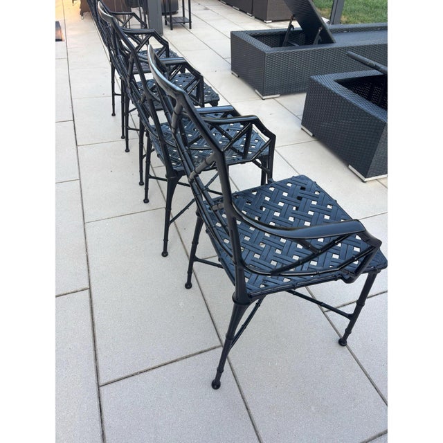 Professionally Restored Calcutta Patio Chairs by Brown Jordan- Set of 4 For Sale - Image 9 of 11