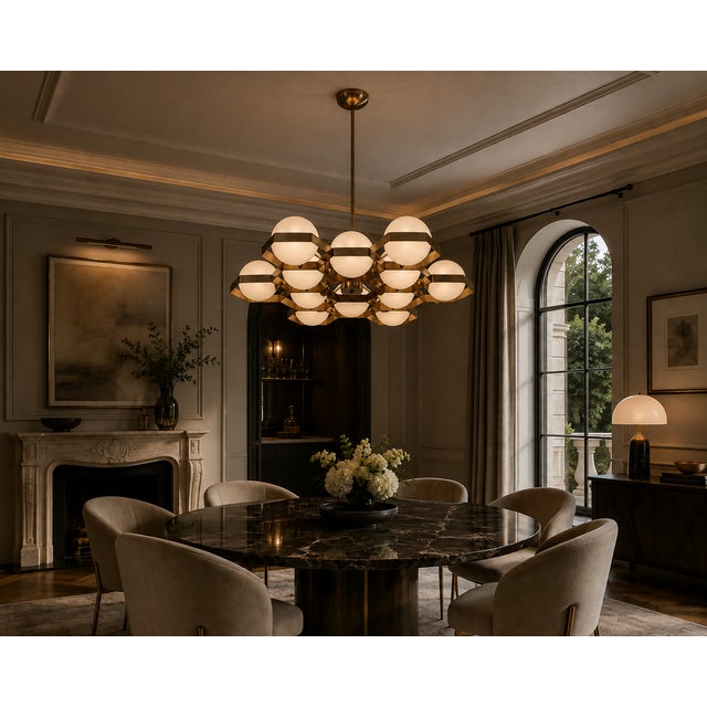 21st Century Honeycomb Murano Chandelier by Fabio LTD For Sale - Image 11 of 11