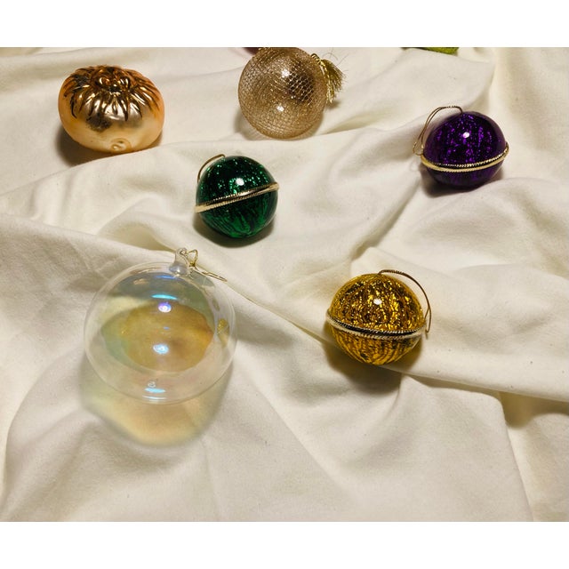 Vintage Holiday Christmas Ornaments Collection Glass Metal Sparkle For Sale In Dallas - Image 6 of 6