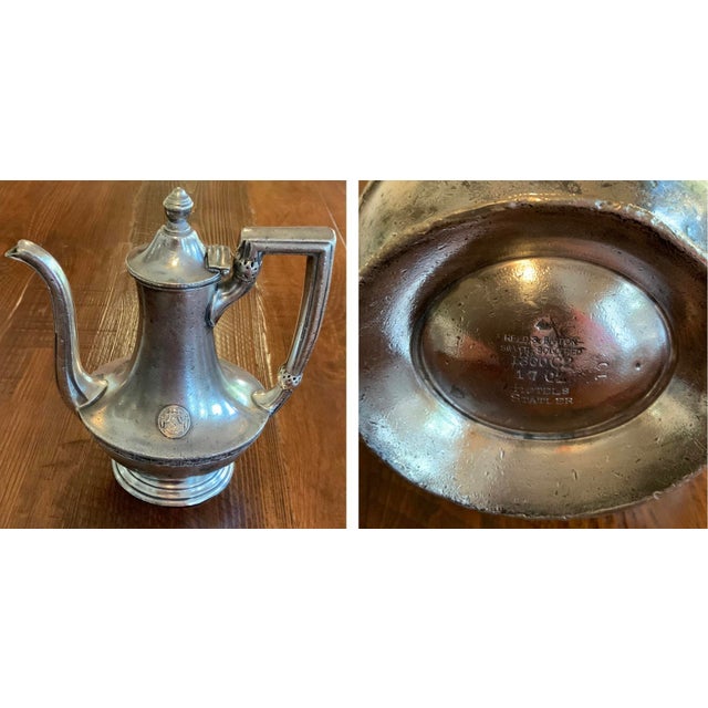 Metal 1940s Reed & Barton Hotel Statler Silver Tea & Coffee Service - Set of 5 for Traditional, English, Cottage Core Decor & Hotel Silver Collectors For Sale - Image 7 of 12