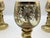 Early 20th Century Antique Moser Bohemian Clear Gilded Blown Glass Wine Goblet, With Gold Floral Flowers and Leafs on Stem With Open End, Set of 5 For Sale - Image 5 of 12