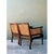 Mid 20th Century Vintage Carved Wood and Cane Chairs - Pair For Sale - Image 5 of 12