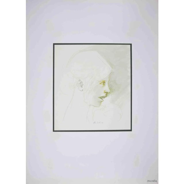 Portrait is an original artwork realized in the 1970s by the Italian Contemporary artist Leo Guida (1992 - 2017). Original...