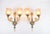 Gilt Bronze Double-Arm Wall Sconces with Frosted Glass Shades, 1950s, Set of 2 For Sale - Image 3 of 18