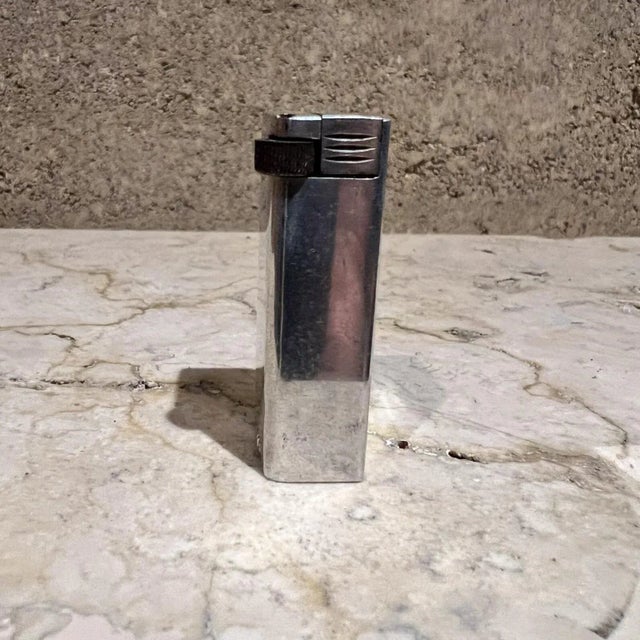 1940s Art Deco Cigarette Lighter Aluminum Block Lift Arm For Sale In San Diego - Image 6 of 12