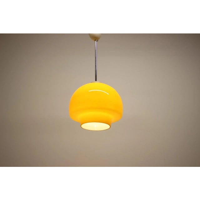 Mid-Century Glass Pendant, 1960's For Sale - Image 10 of 11