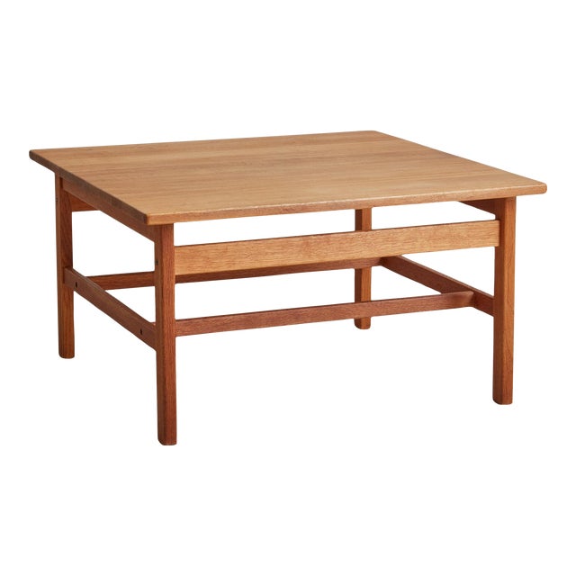 Square Wood Coffee Table Attributed to Kurt Østervig, Denmark 1960s For Sale