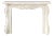 Carrara Marble Fireplace Mantel - Rococo Style – Italy, Late 19th Century. For Sale