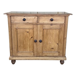 19th Century English Pine Cupboard For Sale