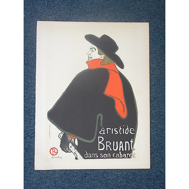 Mid 20th Century Vintage Toulouse Lautrec Lithograph-Printed by Mourlot, Paris-1951 For Sale - Image 5 of 5