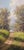 Sky Blue 1990s Large and Beautiful Oil Painting of a Country Road For Sale - Image 8 of 12