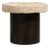 Iron Side Table with Stone Top, Antique, China, Early 20th Century For Sale