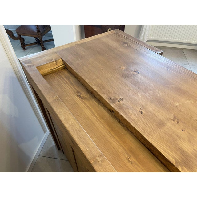 Brown Rustic Planer Bench in Pine For Sale - Image 8 of 18
