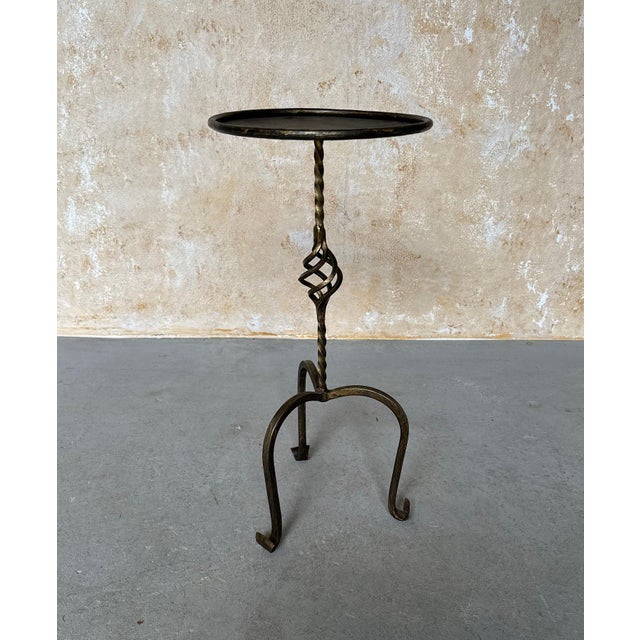 2020s Ornate Spanish Drinks Table With Twisted Stem For Sale - Image 5 of 12
