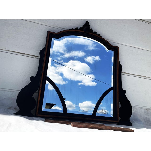 Early 20th Century Gothic Revival Monumental Mirror in Wood, 1890s For Sale - Image 12 of 18