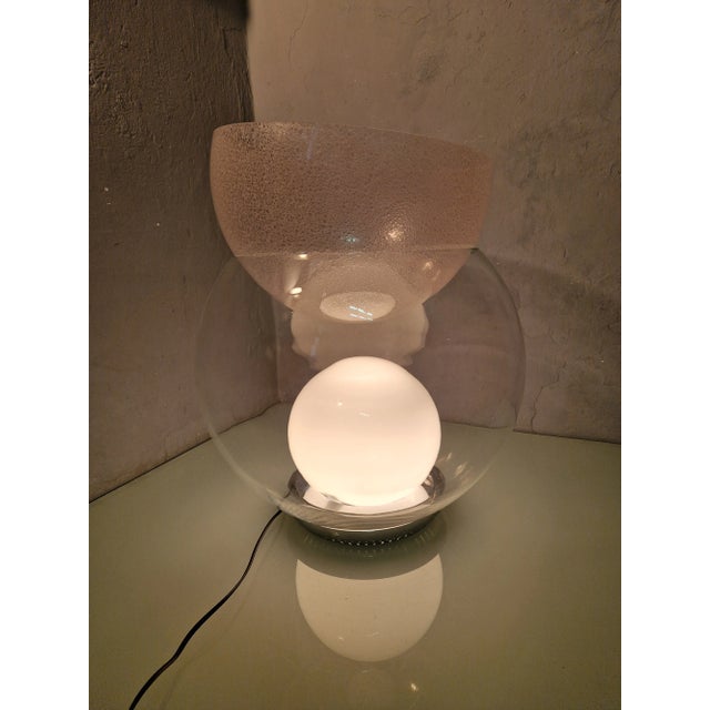 Metal Table Lamp Flower Holder Model Giova Grande Parabola Rosa Pulegosa by Gae Aulenti for Fountain Art, 1990s For Sale - Image 7 of 11